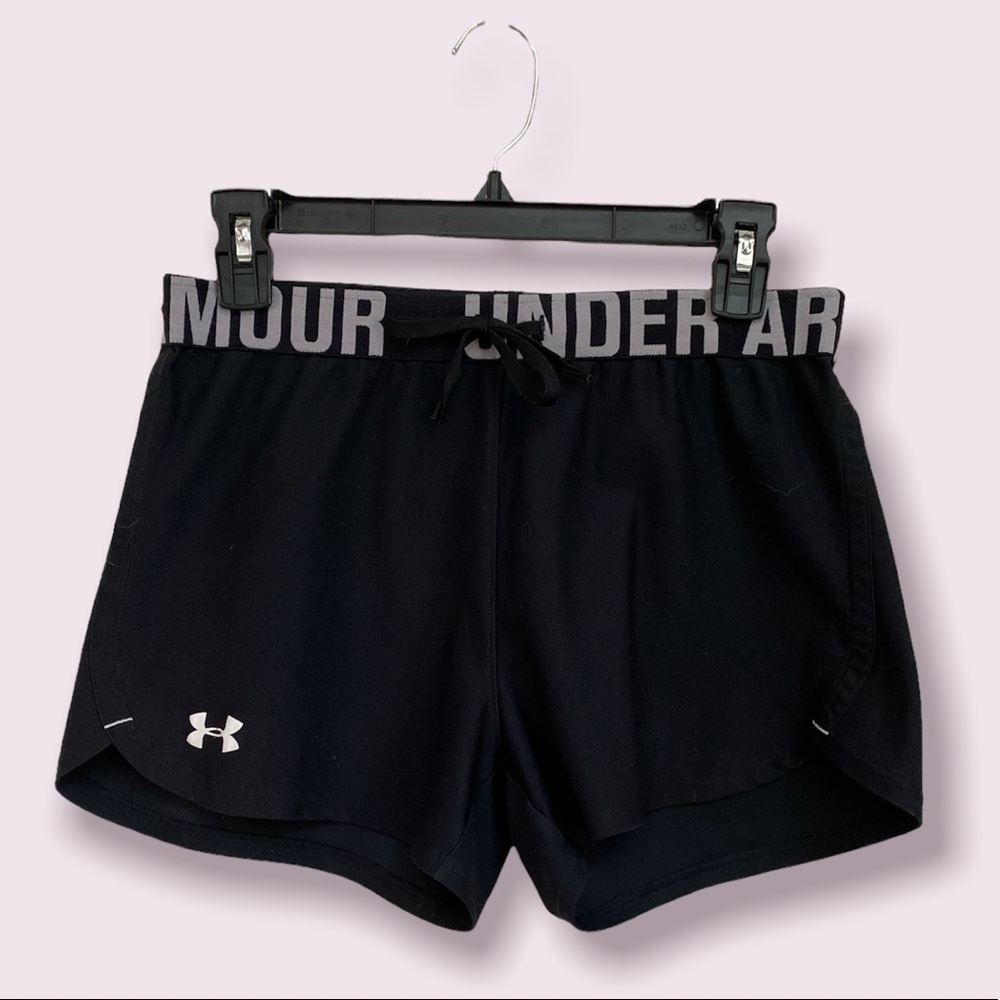 Under Armour Black HeatGear Loose Fit Athletic Running Shorts - Like New - XS